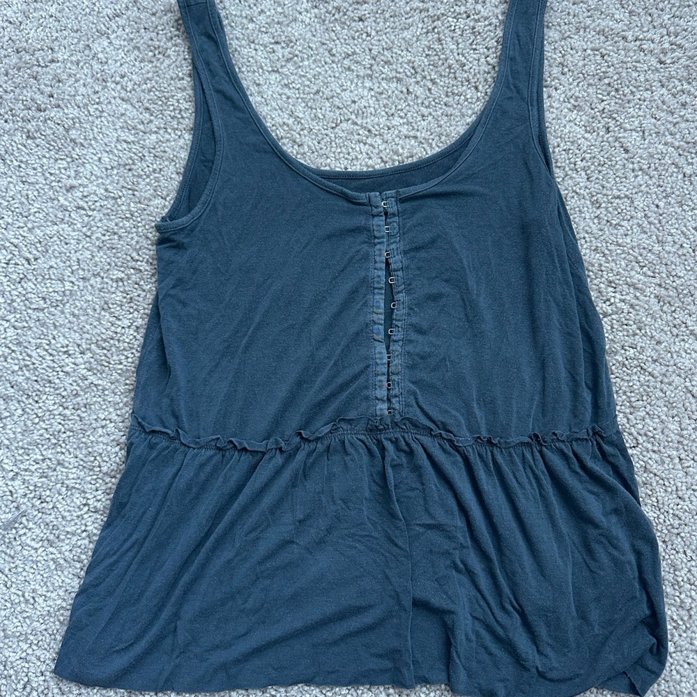 American Eagle Outfitters Blue Tank Top